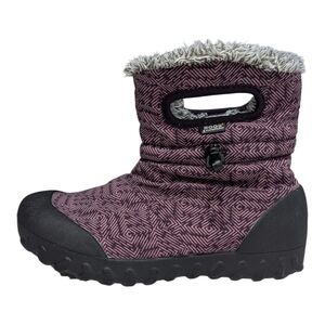 Bogs Kids B-moc puff Purple Dash Winter Boots Big Girls Size 4